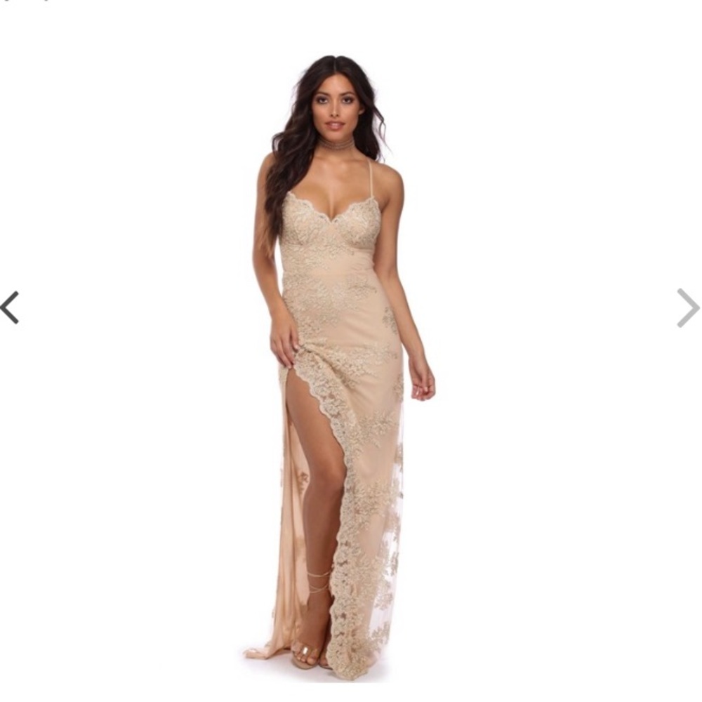 Gold dress